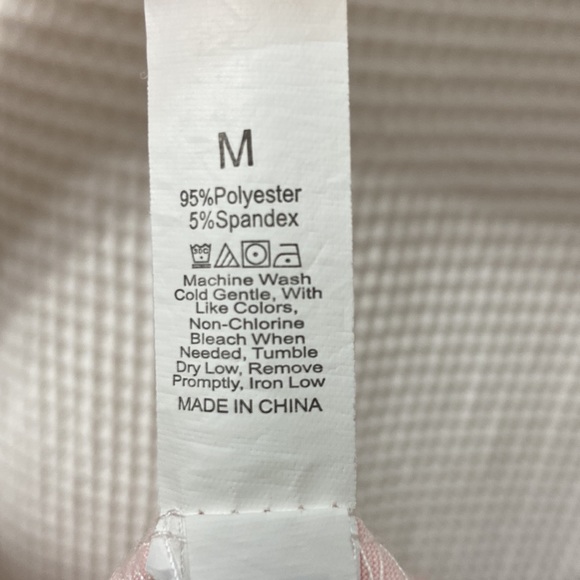 Women’s SHEIN “Wine O’ Clock” pink and white pajama set. Size medium. - Picture 8 of 11